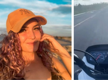 A massoterapeuta Erica Suzy, de 23 anos, morreu após colisão com uma caminhonete em Acaraú (CE). Acidente ocorreu horas depois da jovem publicar vídeo pilotando motocicleta. 