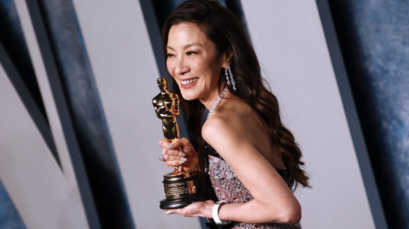 A atriz malaia Michelle Yeoh, vencedora do Oscar de Melhor Atriz em Papel Principal por 