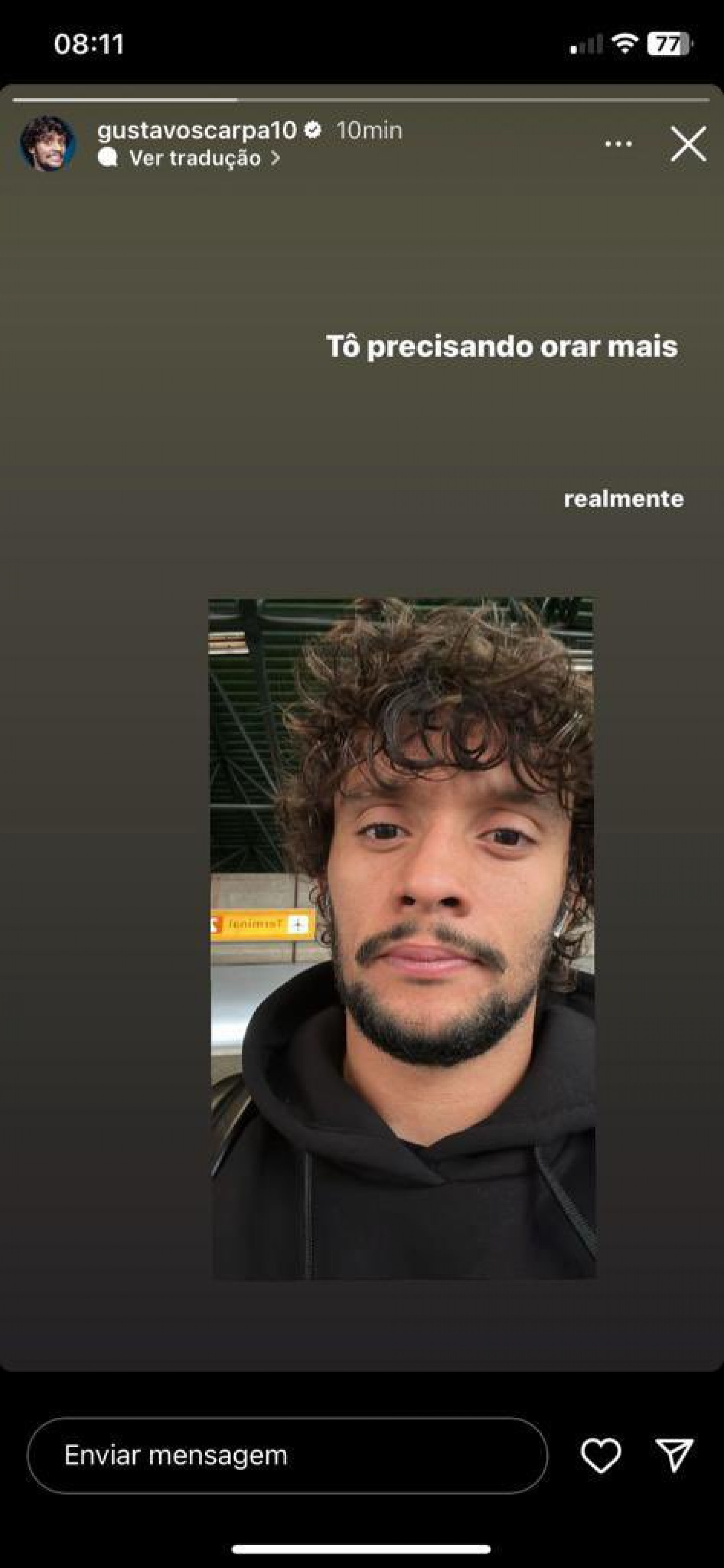 Gustavo Scarpa ironizou Willian nas redes sociais 