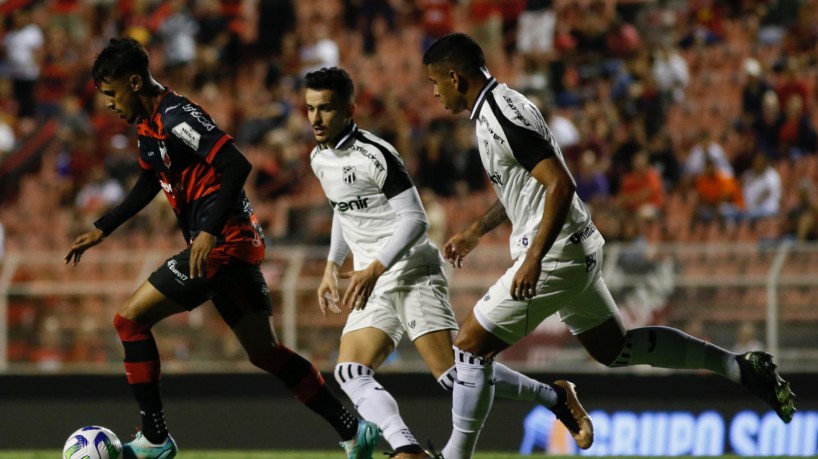 Lance do jogo Ituano x Ceará, no estádio Novelli Júnior, pela Copa do Brasil 2023