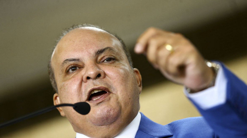 Brasília (DF), 16/03/2023 - O governador do Distrito Federal, Ibaneis Rocha, durante entrevisa coletiva para falar sobre seu retorno ao governo após determinação do ministro Alexandre de Moraes, do Supremo Tribunal Federal (STF).