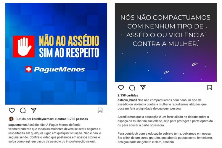 Manifesta&ccedil;&otilde;es de patrocinadores do BBB23 nas redes sociais