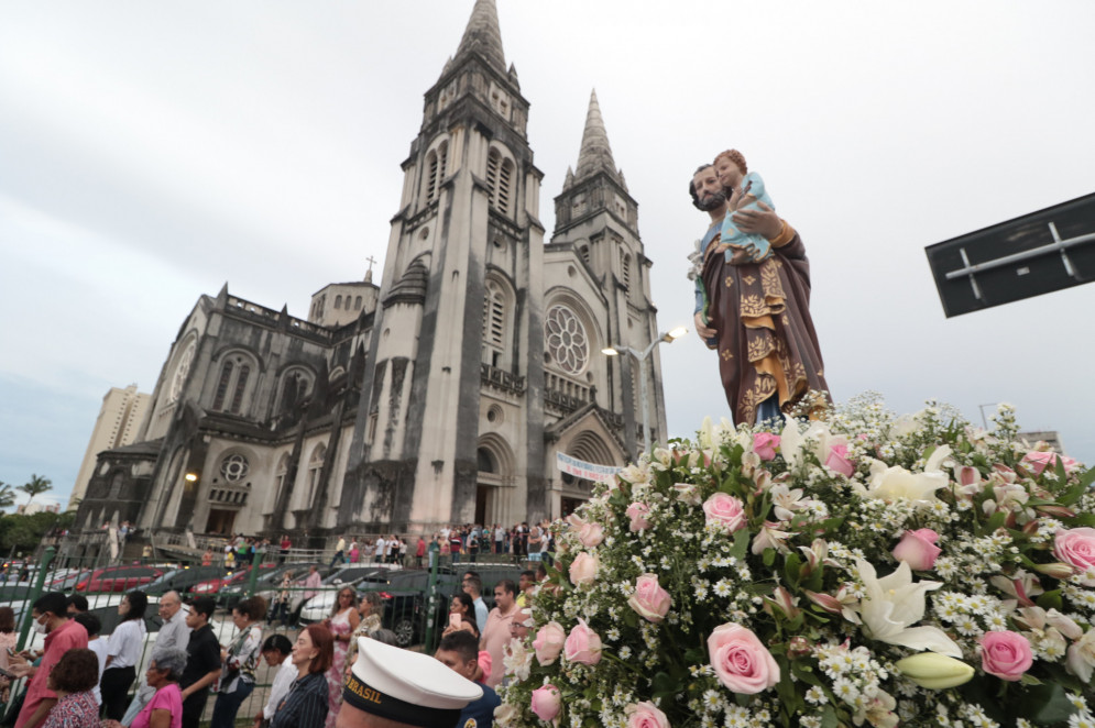 Festa de São José reúne fiéis em procissão e missa  na Catedral da Sé(Foto: Samuel Setubal)