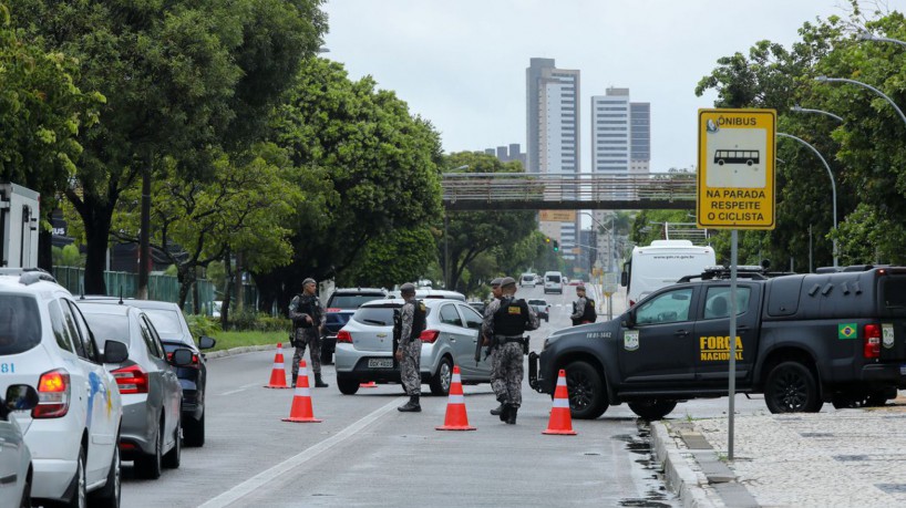 Natal (RN) , 18.03.2023 - 18/03/2023 FORÇA NACIONAL ATUANDO NO RIO GRANDE DO NORTE.  FOTO: TOM COSTA/MJSP