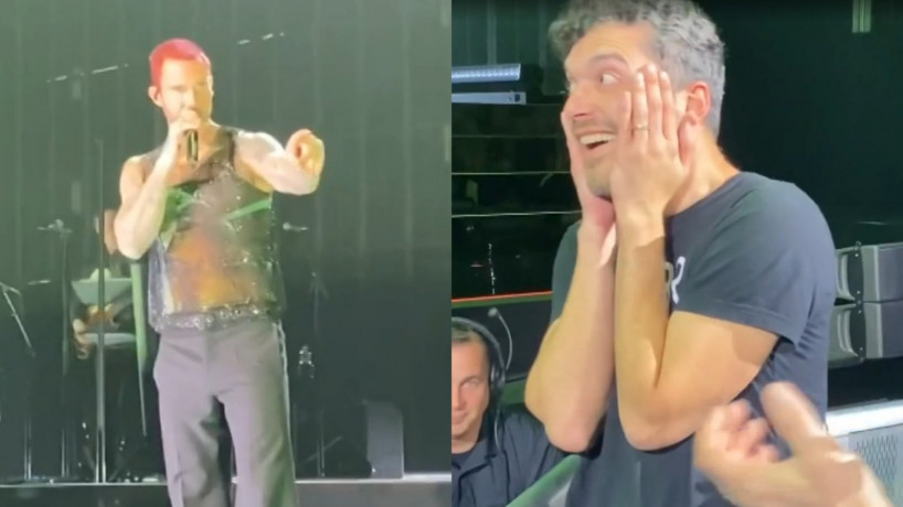 Adam Levine, do Maroon 5, reconheceu um fã brasileiro durante show em Las Vegas
