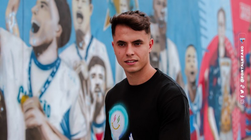 Vinícius Zanocelo em seu primeiro dia no Centro de Excelência Alcides Santos, no Pici