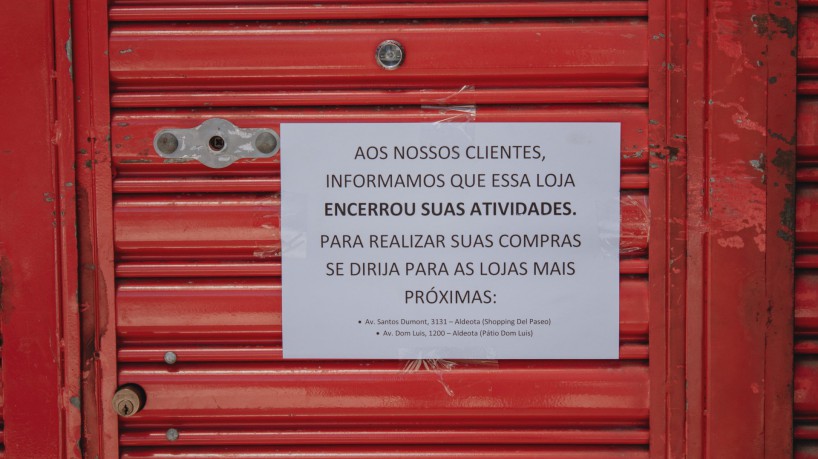 Lojas Americanas do Bairro Meireles em Fortaleza fechou as portas