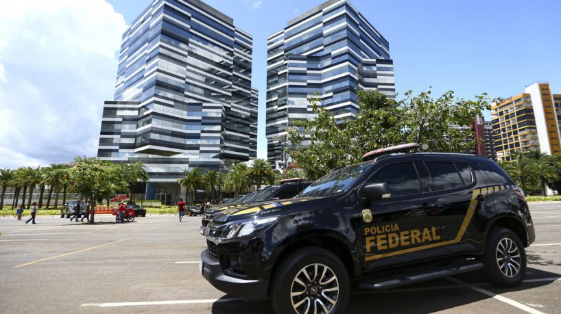 Cerimônia de inauguração da nova sede da Polícia Federal, em Brasília.