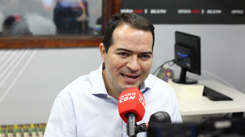 FORTALEZA, CE, BRASIL,10.04.2023: Entrevista com Marcelo Paz, presidente do Fortaleza, rádio O POVO / CBN