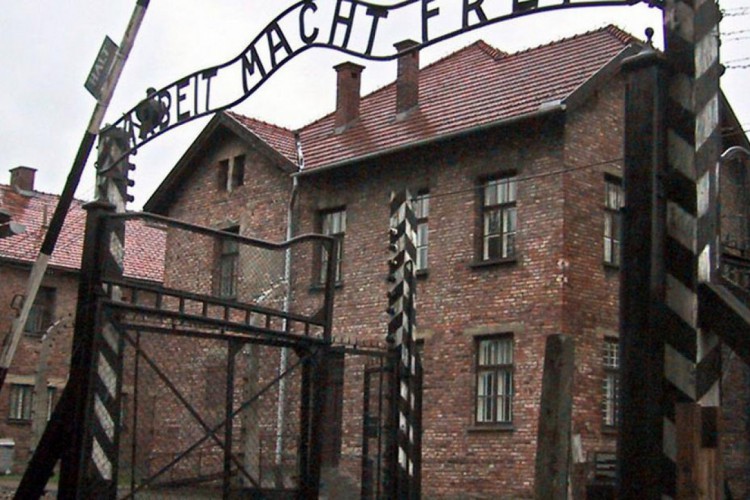 O campo de concentração de Auschwitz, um dos maiores e mais mortíferos construídos durante o nazismo 
