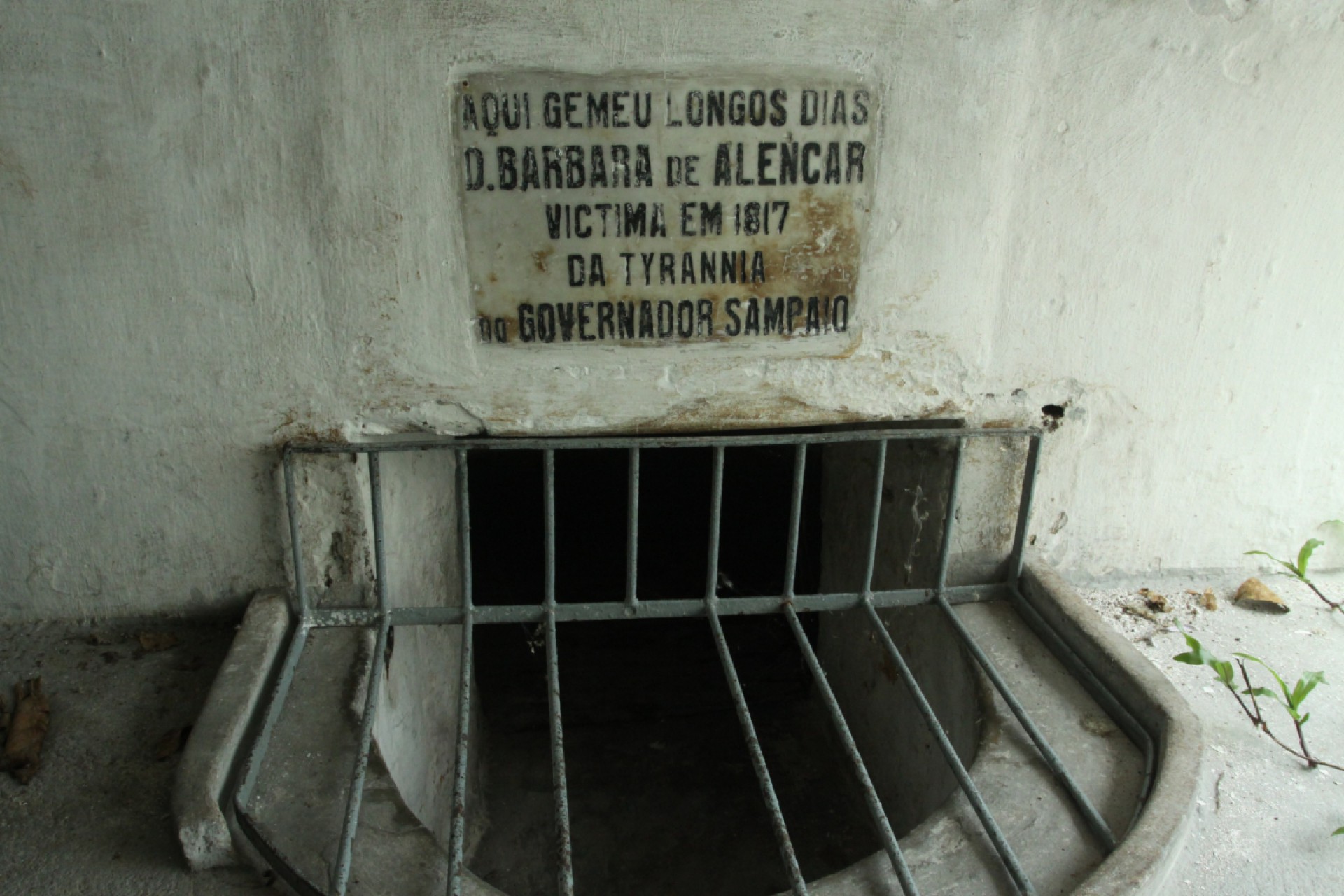 FORTALEZA, CE, BRASIL, 28-02-2016: Cela em que ficou presa Bárbara de Alencar, no antigo Forte de Nossa Senhora da Assunção, na 10ª Região Militar, no Centro. 