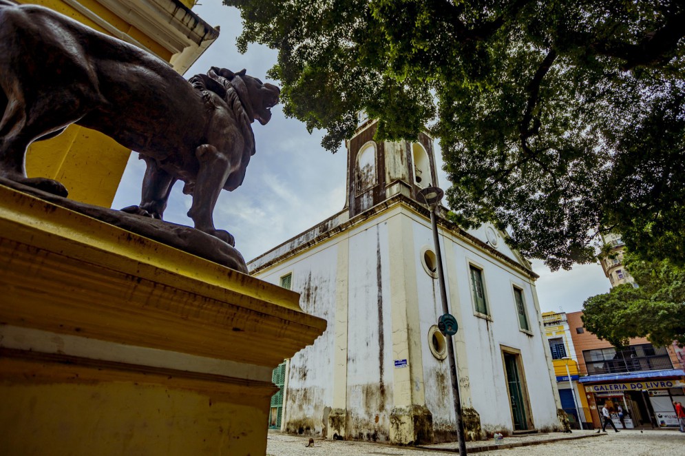 Praça General Tibúrcio ou como é popularmente chamada Praça dos Leões (Foto: FCO FONTENELE)