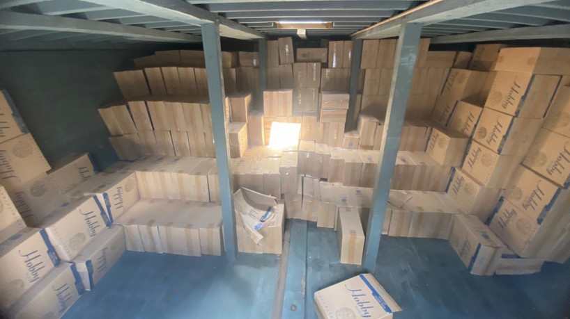 Material foi localizado em uma embarcação com bandeira do Suriname 