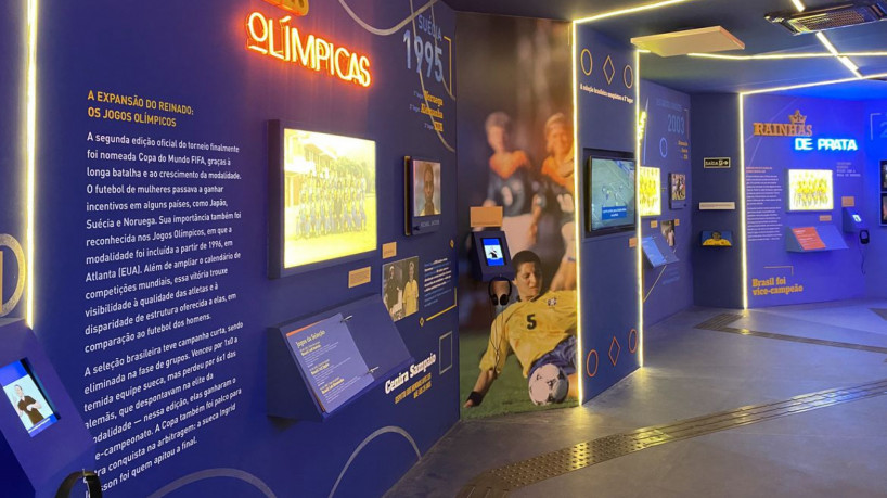 Mostra traz a luta da mulher no futebol e a história da Copa feminina
