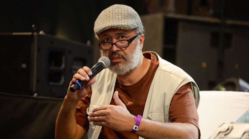 Rio de Janeiro (RJ), 23/05/2023 – O historiador Flávio Gomes durante debate no Back2Black Festival 2023, na zona portuária da capital fluminense. Foto: Tomaz Silva/Agência Brasil