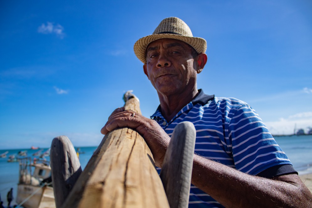 FORTALEZA, CEARÁ, BRASIL, 05-06-2023: Sr Antonio Banqueiro Presidente do Sindicato dos Pescadores do Ceará em entrevista sobre a especulação imobiliária no Mucuripe.  (Foto: Samuel Setubal)(Foto: Samuel Setubal)