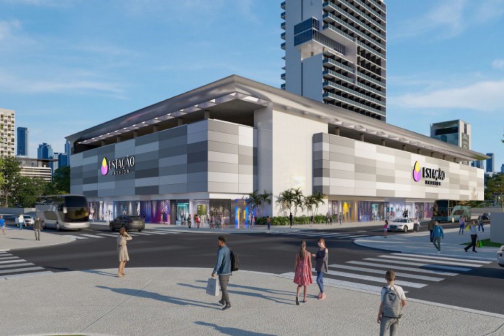 Localizado no Centro de Fortaleza, em frente a Praça da Estação, o Estação Fashion será erguido no espaço anteriormente ocupado pelo shopping Acaiaca(Foto: Divulgação)