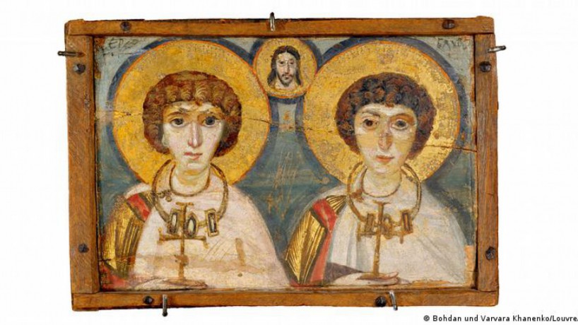 Retirados da capital da Ucrânia sob bombardeios russos, 16 ícones com cerca de 1.500 anos são marcos da pintura mundial e contam entre as obras de arte mais preciosas. Cinco deles estão expostos agora no Museu do Louvre, em Paris.