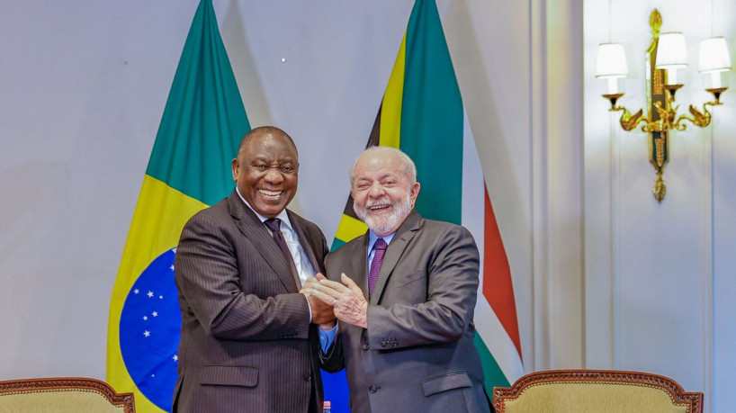 Paris, França, 22.06.2023 – Em Paris, presidente Lula se encontra o Presidente da República da África do Sul, Senhor Cyril Ramaphosa. Foto: Ricardo Stuckert/PR