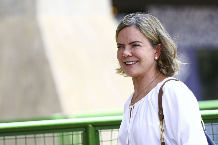 A presidente do PT, Gleisi Hoffmann