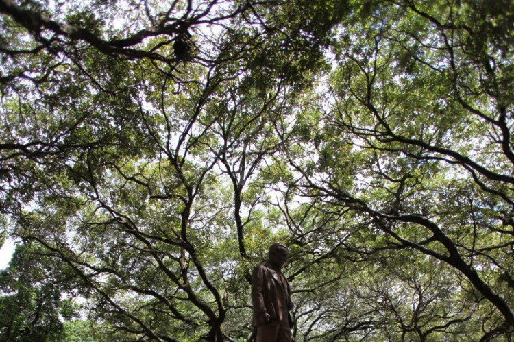 Sem barracas, trabalhadores vendem produtos no chão na Praça da Lagoinha