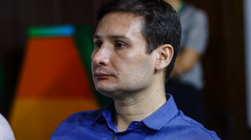 ￼Marcos Sobreira esteve em 
evento com Elmano no Palácio da Abolição 