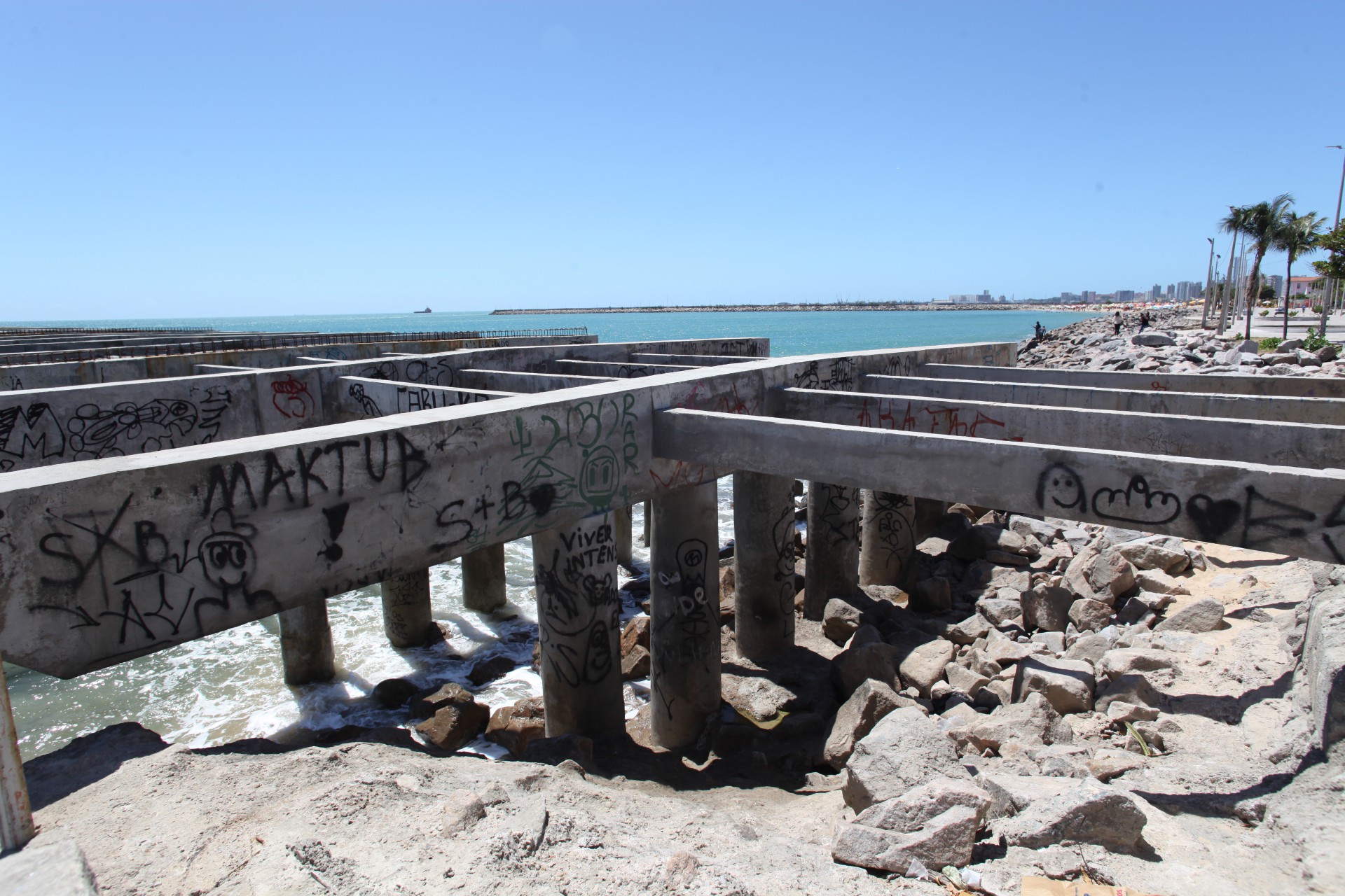 Obra parada da Ponte dos Ingleses gera novo atrito entre Prefeitura de  Fortaleza Governo do Ceará, Ceará