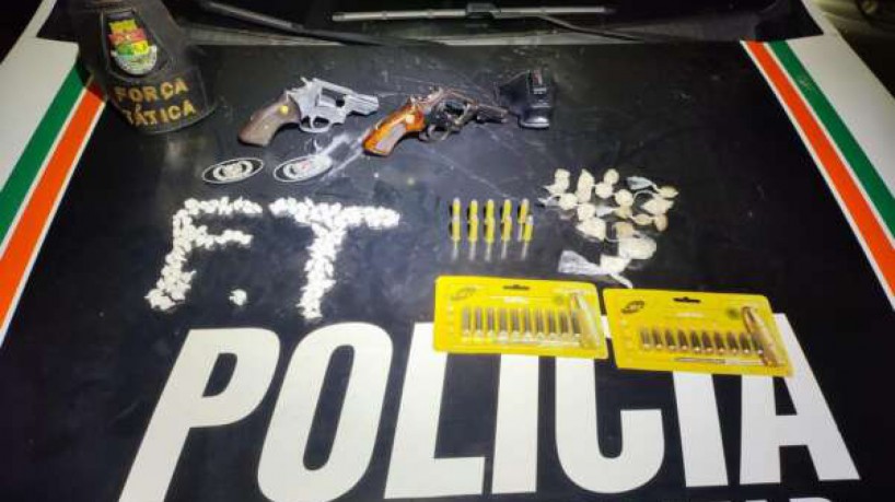 Material confiscado pela PM em Caucaia