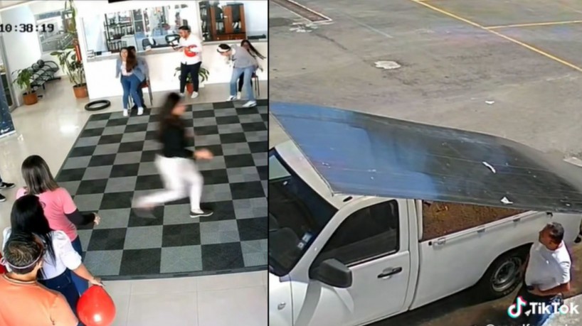 Cliente foge assustado de uma concession&aacute;ria no Equador ap&oacute;s confundir estouro de bal&otilde;es com 'tiros
