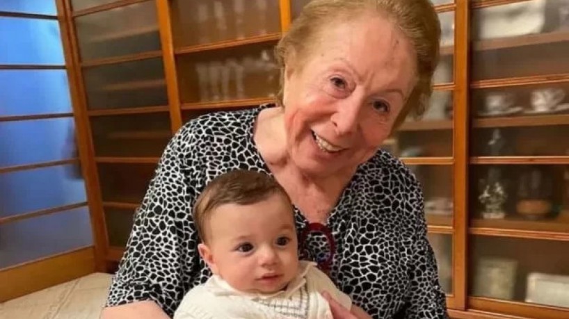 Última aparição de Aracy Balabanian foi com Luca, filho de Claudia Raia e Jarbas Homem de Mello; atriz de 83 anos de idade morreu nesta segunda