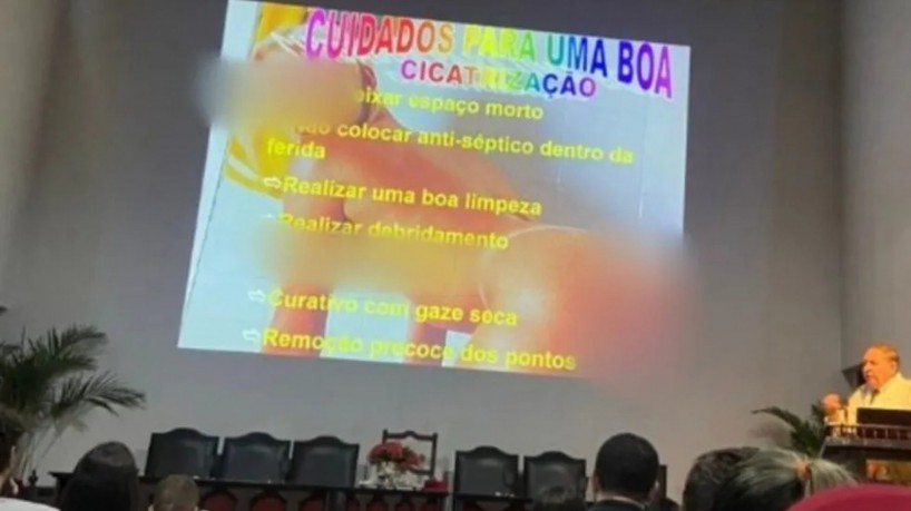 A foto foi repercutida por alguns perfis no Twitter e gerou questionamentos