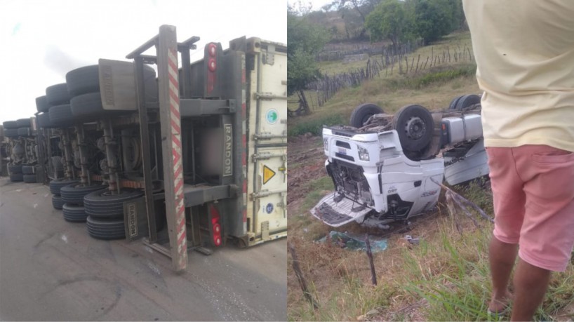 Dois acidentes aconteceram no último sábado, 12, em mesmo trecho de rodovia no município de Ipaumirim