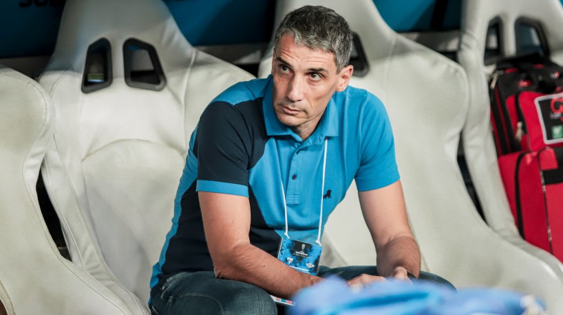 Técnico Juan Pablo Vojvoda no jogo Fortaleza x Libertad, na Arena Castelão, pela Copa Sul-Americana 2023