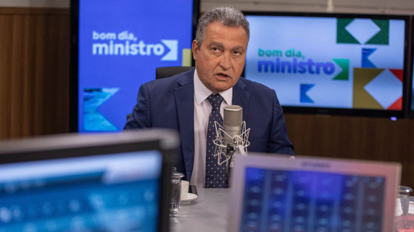 Brasília (DF) 16/08/2023 - O ministro da Casa Civil, Rui Costa é o entrevistado do programa  Bom Dia, Ministro na Empresa Brasil de Comunicação (EBC).
Foto: Joédson Alves/Agência Gov