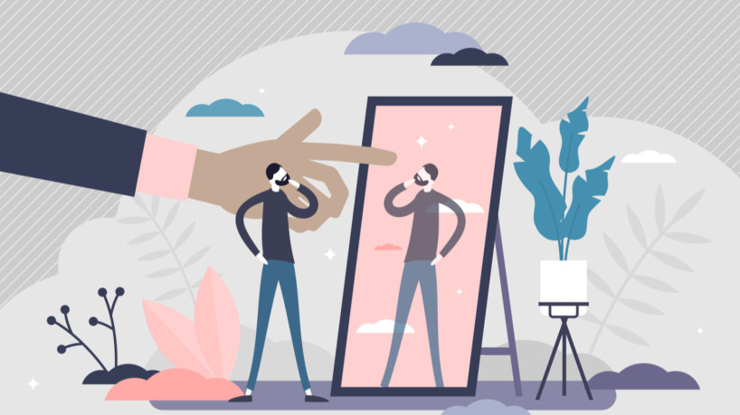 Na jornada do autoconhecimento, explorar crenças e imperfeições com empatia é o caminho para o crescimento pessoal (Imagem: VectorMine | Shutterstock)