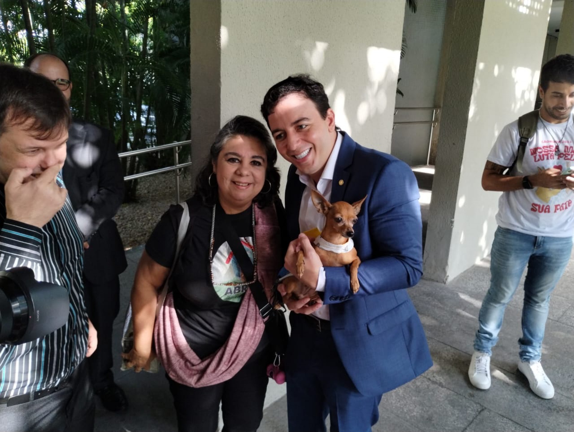 Posse de Célio Studart na Secretaria da Proteção Animal, no Palácio da Abolição