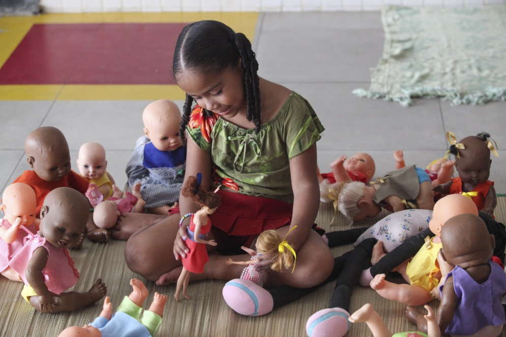 Mostra da Educação Infantil sobre relações étnico-raciais no cotidiano da Educação Infantil no Cuca José Walter(Foto: FÁBIO LIMA)