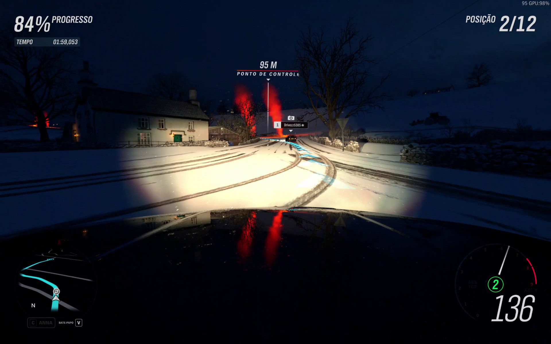 Desempenho do Samsung Galaxy Book3 Ultra no Forza Horizon 4