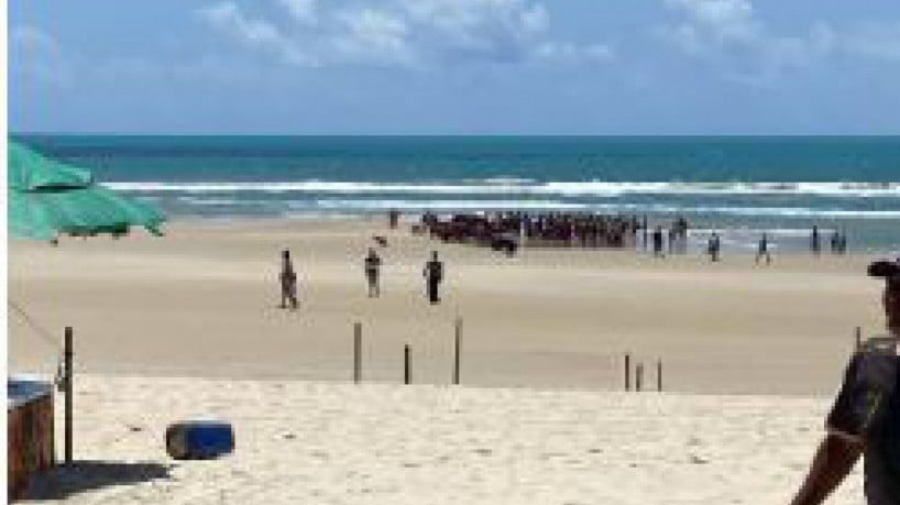 A ocorrência foi registrada próximo ao posto de guarda-vidas 01, na praia do futuro 