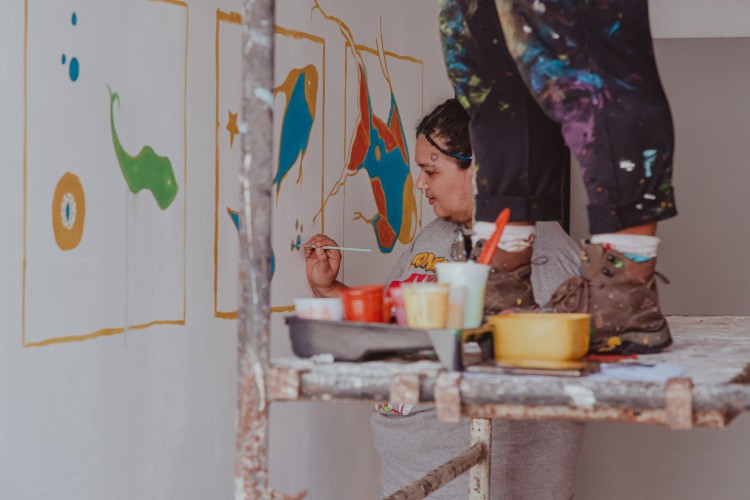 Live painting no Porto Iracema das Artes 