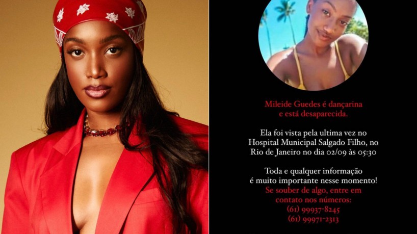 Bailarina de Iza desaparece e cantora pede ajuda 
