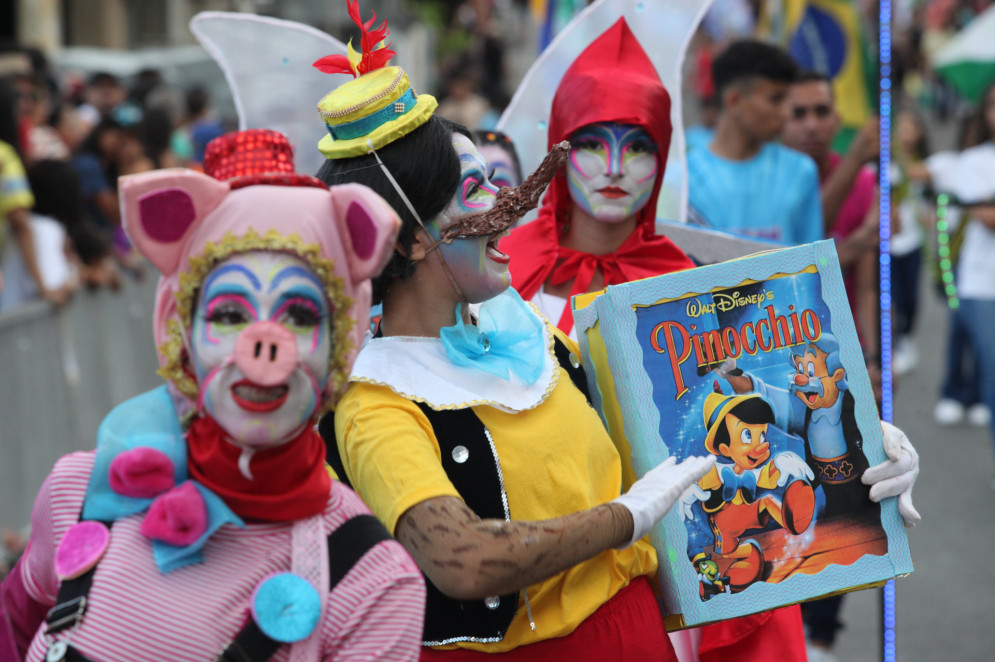 MARANGUAPE, CEARÁ, BRASIL, 07.09.2023: Desfile de sete de setembro na Major.