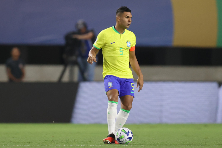 Volante Casemiro no jogo Brasil x Bolívia, no Estádio Mangueirão, pelas Eliminatórias da Copa do Mundo
