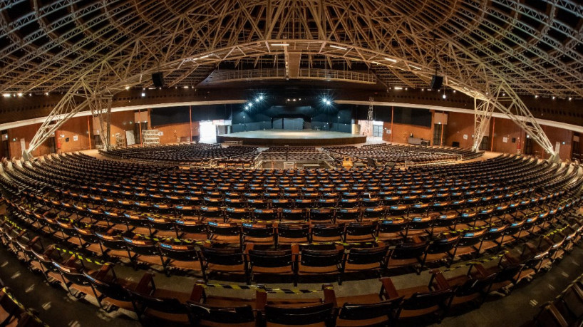 Auditório Araújo Vianna em Porto Alegre (Imagem: Reprodução digital | Zé Carlos de Andrade)