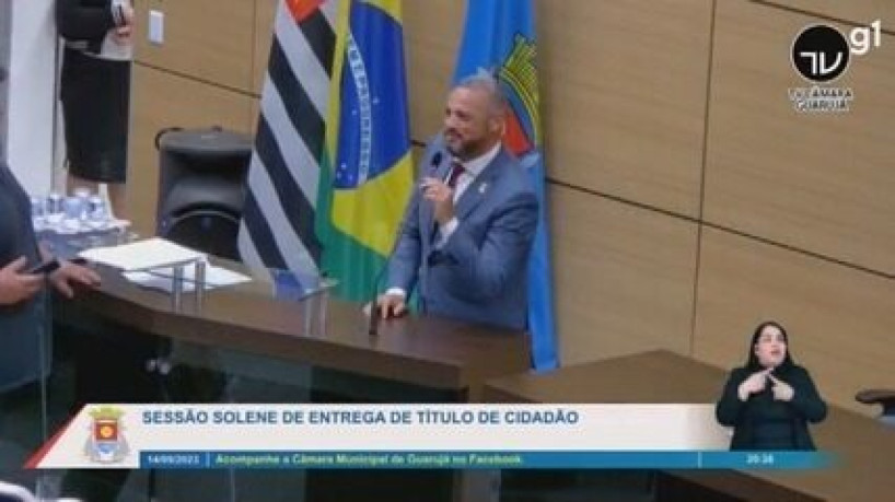 Vereador disse estar bêbado durante o pronunciamento na Câmara de Guarujá, no litoral de São Paulo