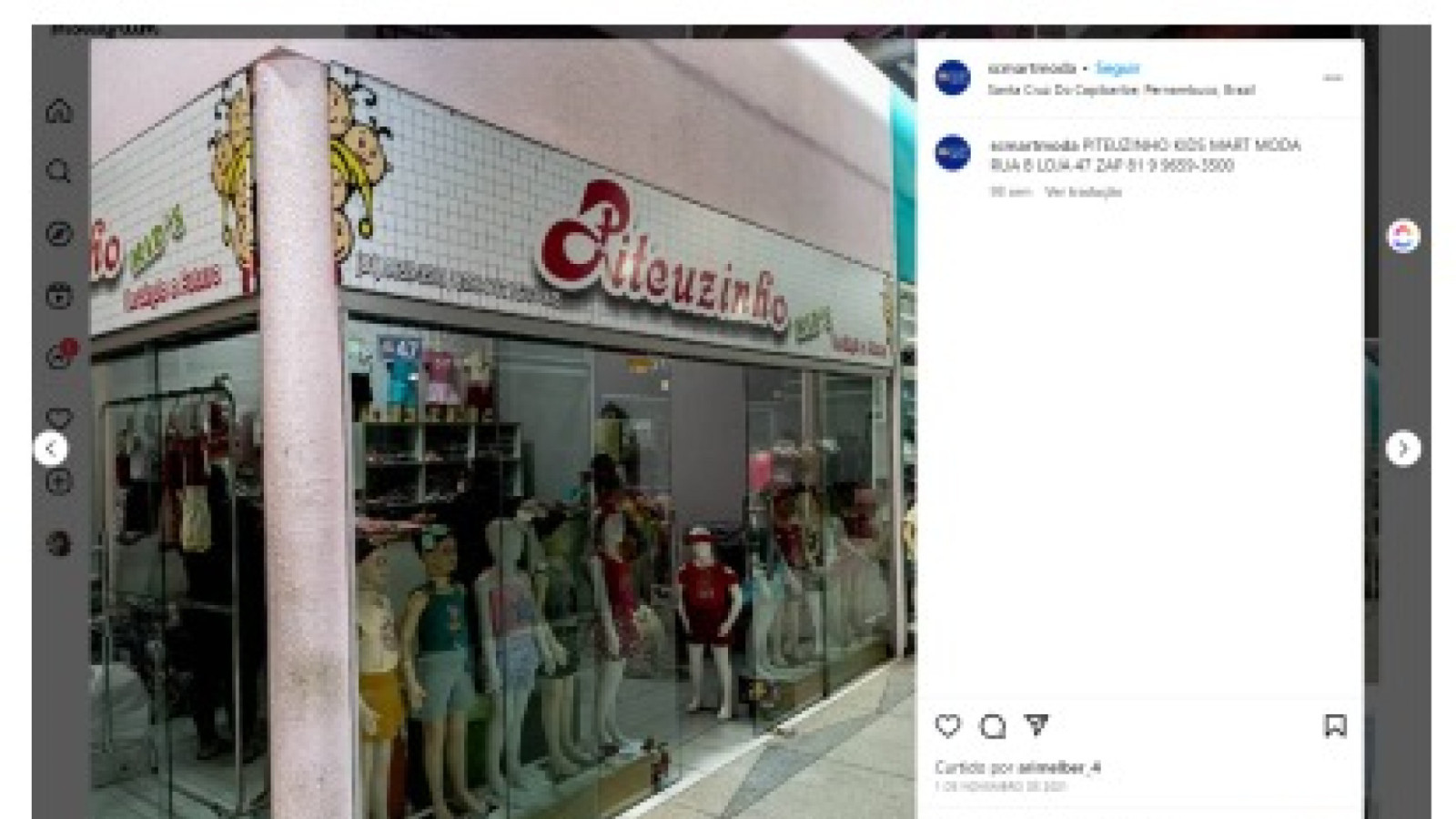 Imagens das redes sociais da empresa mostram a similaridade com o local que aparece no v&iacute;deo