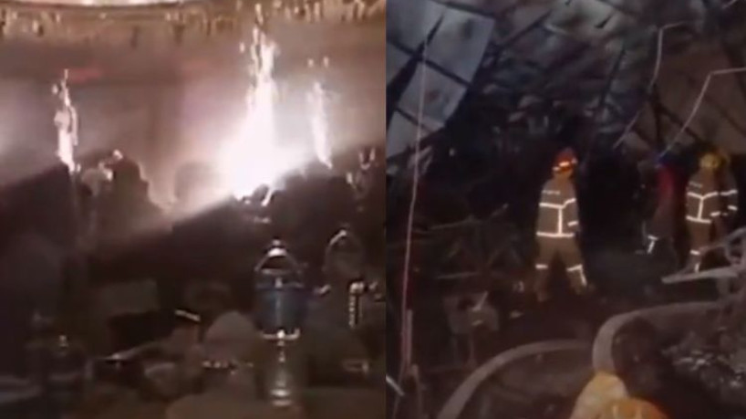 Incêndio em casamento mais 100 pessoas e deixa 150 feridas.