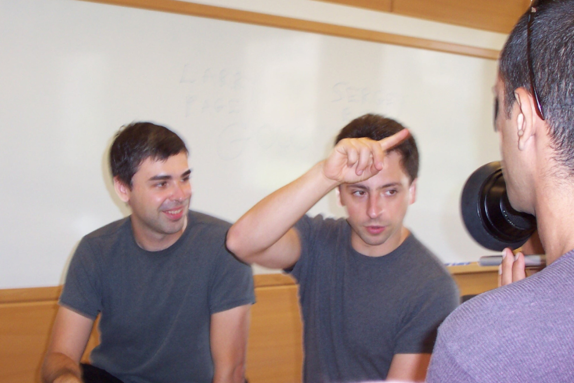 (Foto: Ehud Kenan/Flickr)Na foto, Larry Page e Sergey Brin, que idealizaram o Google como projeto de doutorado