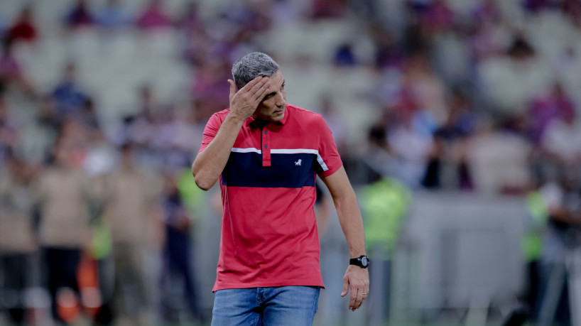 FORTALEZA-CE, BRASIL, 14-09-2023: Juan Pablo Vojvoda. Fortaleza x Corinthians, Campeonato Brasileiro, serie A, Arena Castelão. (Foto: Aurelio Alves/O Povo)