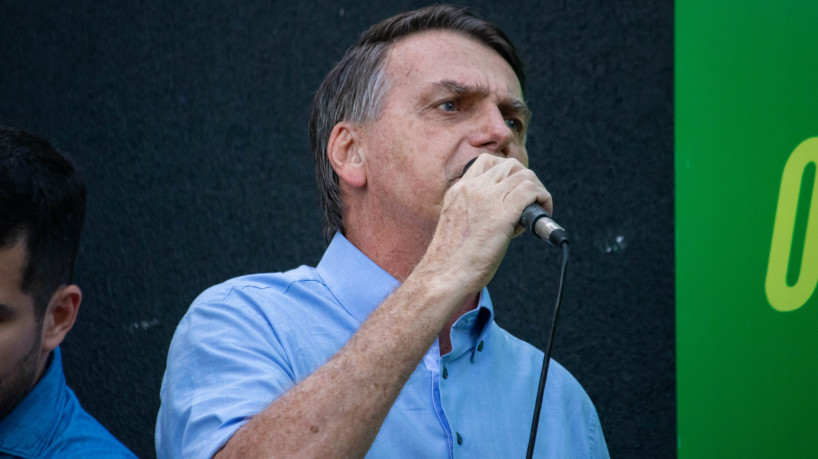Na foto, Jair Bolsonaro em visita a Fortaleza